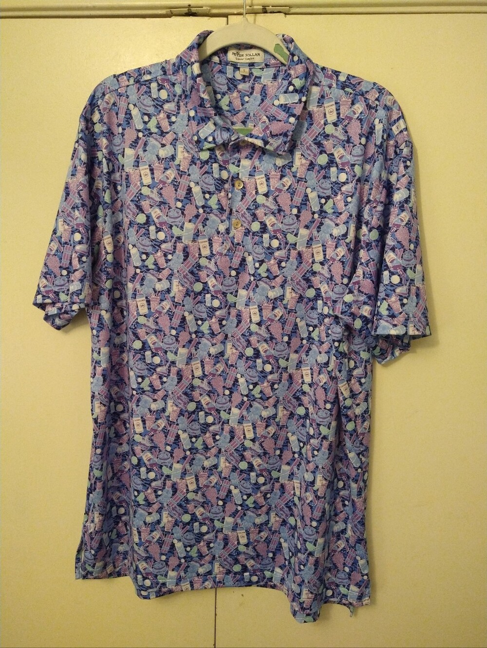 Peter Millar Summer Comfort Caddyshack Golf Polo Shirt Men's sz Large. - Picture 3 of 6